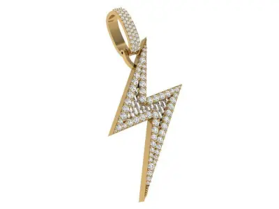 Flash Light Diamond Pendant 4214 3D print model