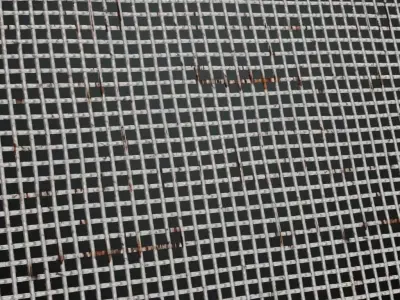 Large Square Metal Perforated PBR Seamless Texture