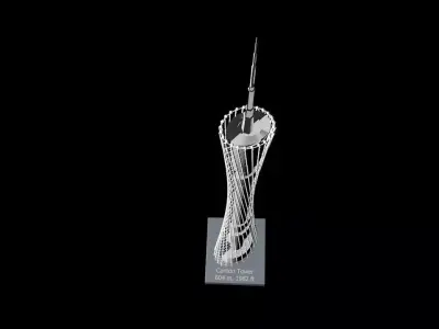 Canton Tower 3D model 3D print model