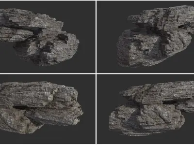 Rock Collection 012 Low-poly 3D model