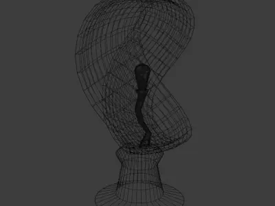 Modern Bedside Lamp 3D model