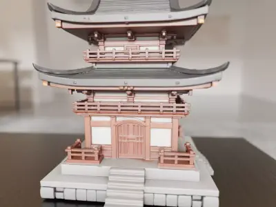 japanese temple 3D print model buy