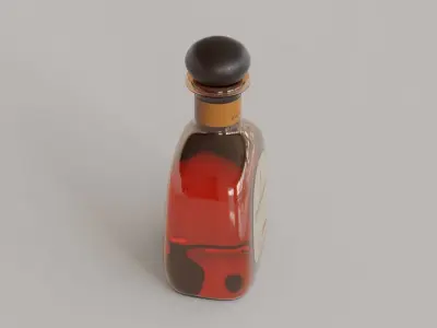 Tequila Bottle 01 3D model