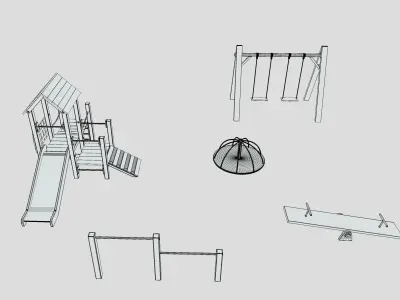 playground set 3D model get