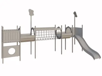Childrens play complex 3D model