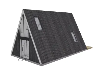 A-Frame Cabin House 3D Model Modern Architectural House Design 3D model