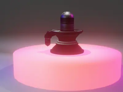 SHIVALINGAM lamp with light 3D model