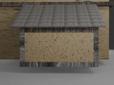 Fantasy Wooden House - Old Style 3D model
