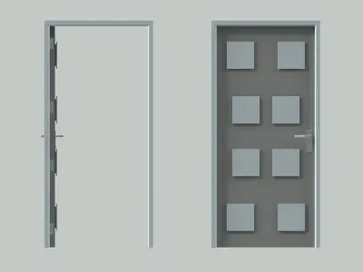 Door sets 5 3D model