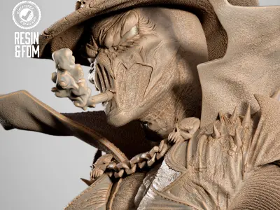 B3DSERK Spawn Gunslinger Portrait Bust 3D print model