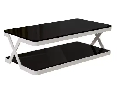 Louis Fashion Modern Simple Living Room End Table Glass 3D model