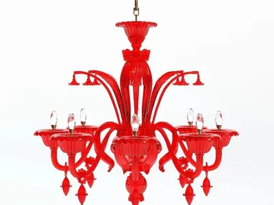 Verdi 8 Branches Chandelier 3D model