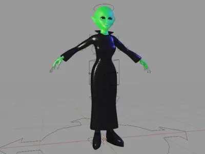 Alien Woman 3D model