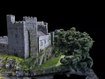 Cahir Castle 3D model
