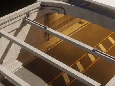 Modular Road Tunnel Assets 3D model