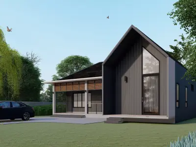 Nordic House BIM Model 3D model