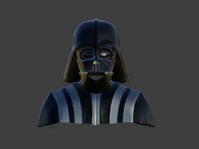 Hard Surface character model of Darth Vader  3D model