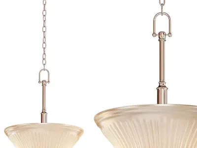 3 Light Brushed Nickel Pendant 3D model