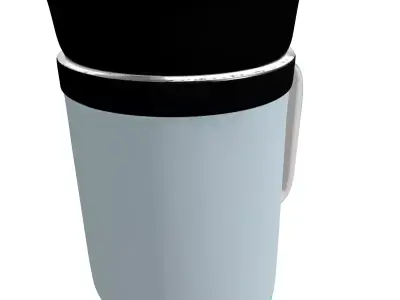 Modern Glass Beverage Infuser Pitcher Low-poly 3D model