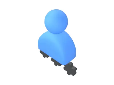 User Password Icon v1 001 Low-poly 3D model