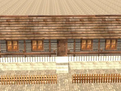 Medieval house thirteen 9 Low-poly 3D model