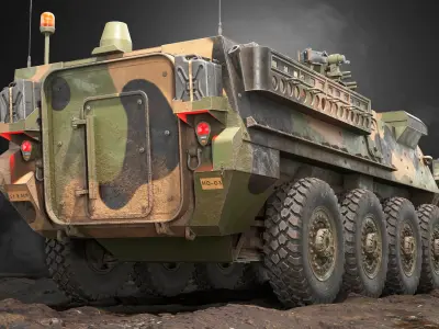  M1130 Stryker CV Slat Armour PBR 