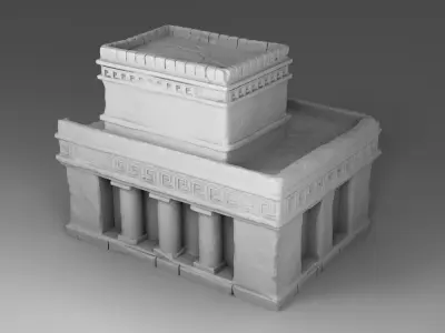 Large tample of Maya 3D print model