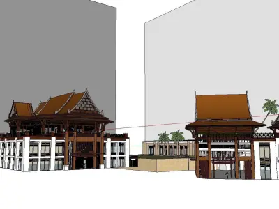 vacation spot-Resort-Fashion Leisure Hotel-0164 3D model