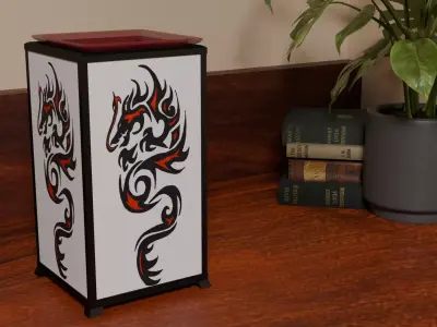 Dragons Wax Warmer Low-poly 3D model