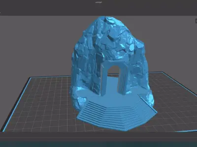 Dwarf entrance for 3d printing 3D print model