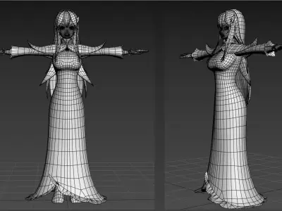 Echidna Re Zero VRChat 3D model