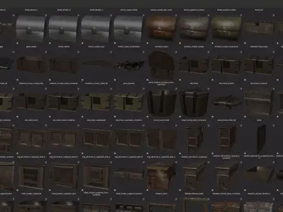 2000 Medieval Game Assets Vol3-Inspired by The Witcher 3 Low-poly 3D model