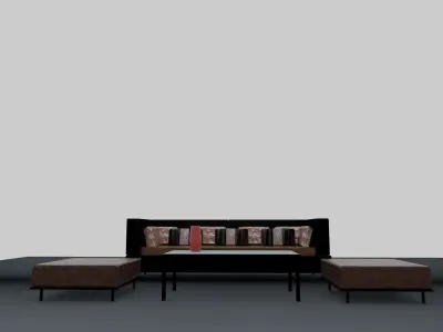 3d Sofa  3D model purchase