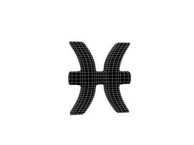 Pisces v2 005 Low-poly 3D model