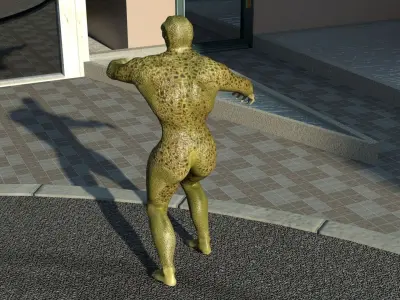 Humanoid Monster Low-poly 3D model