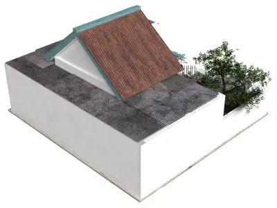 Indonesia Heritage House 9 Low-poly 3D model