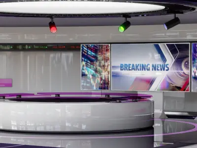 Virtual TV Studio 3D model