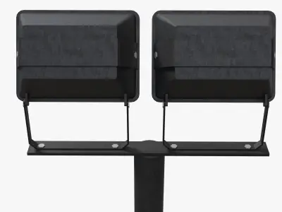 Flood Light Tower Low-poly 3D model