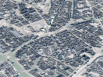 Bialystok Cityscape Podlaskie Voivodeship Architecture Poland  3D model