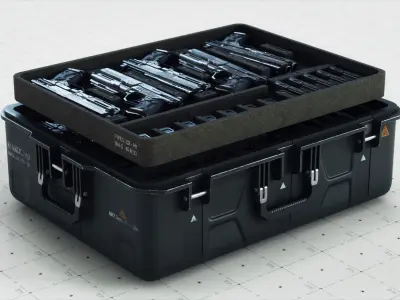 Crate SciFi - PBR Asset Low-poly 3D model