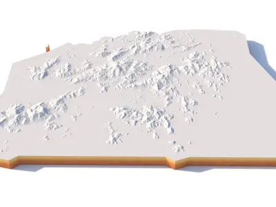 Hong Kong City China 3D model