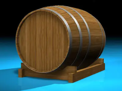 Wine barrel 3D model get