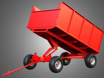 Stan-Hoist Grain - Forage Wagon 3D model