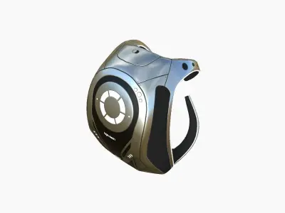 SciFi Backpack G10 Aluminum - Fashion Character Design Low-poly 3D model
