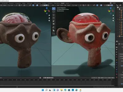 Blender Suzanne Brain Lab Monkey 3D model