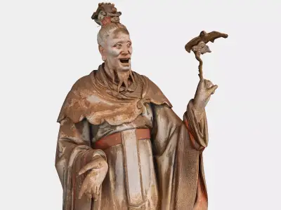 Deity Statue Sculpture06 3D model