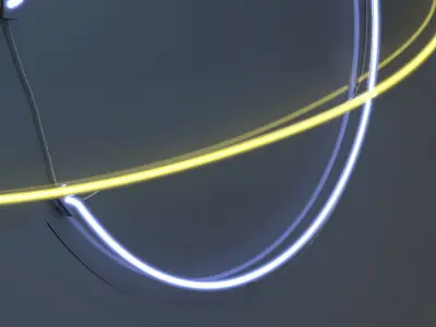 Planet - Neon Sign 3D model