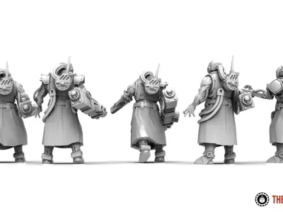 Dark Techno - Battle Thralls 3D print model