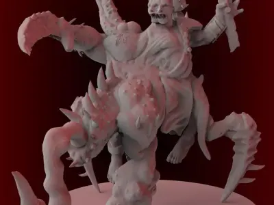 Accursed Mutant Of Space pack x2 miniatures 3D print model p4 3D print model