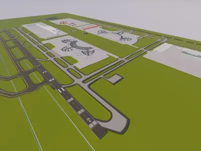 3D Airport-Airport 3D model